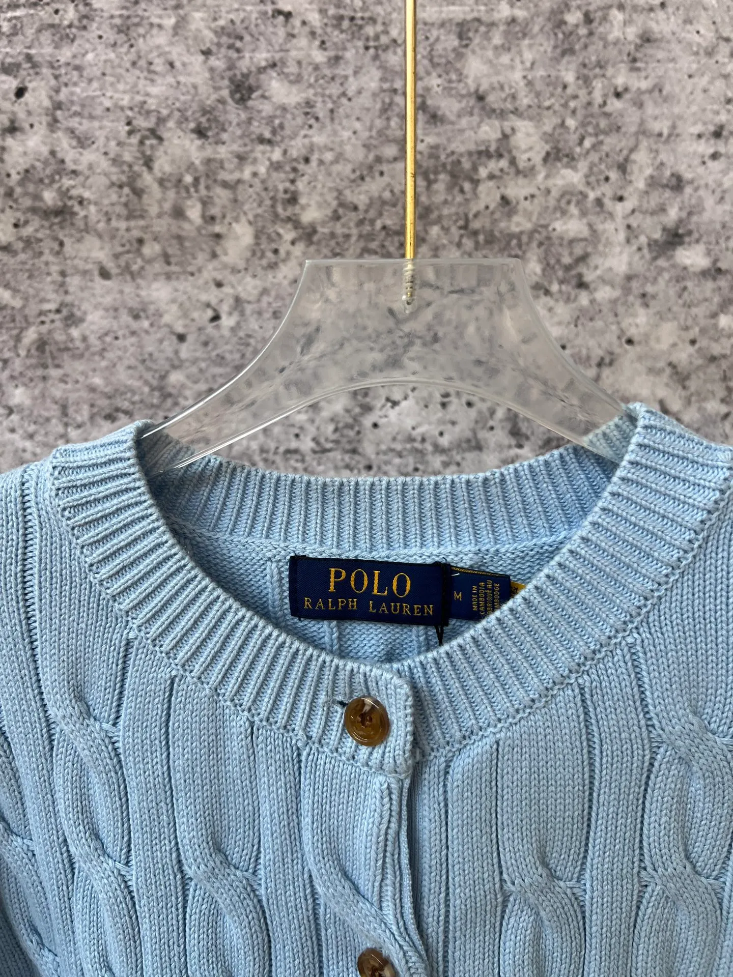 P240 Ralph Lauren autumn women's knitted rubber flower cardigan sweater, Xiaohongshu traffic password, classic rubber flower cardigan buttons, original pure cotton yarn craftsmanship, slim fit upper body, lazy old money style